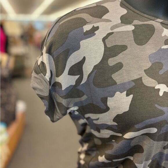 Zenana Ladies Med Camo Romper - Picture 3 of 8